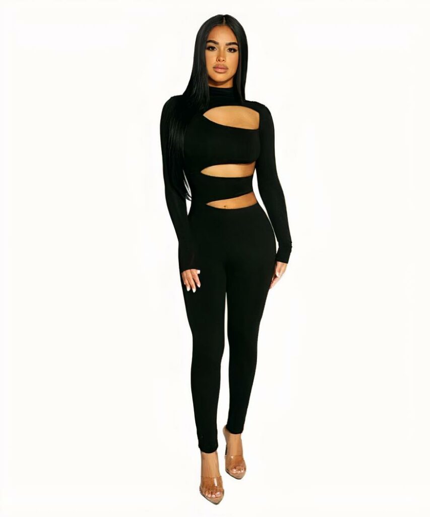 Ensemble col roulé femme coupe ample confortable
