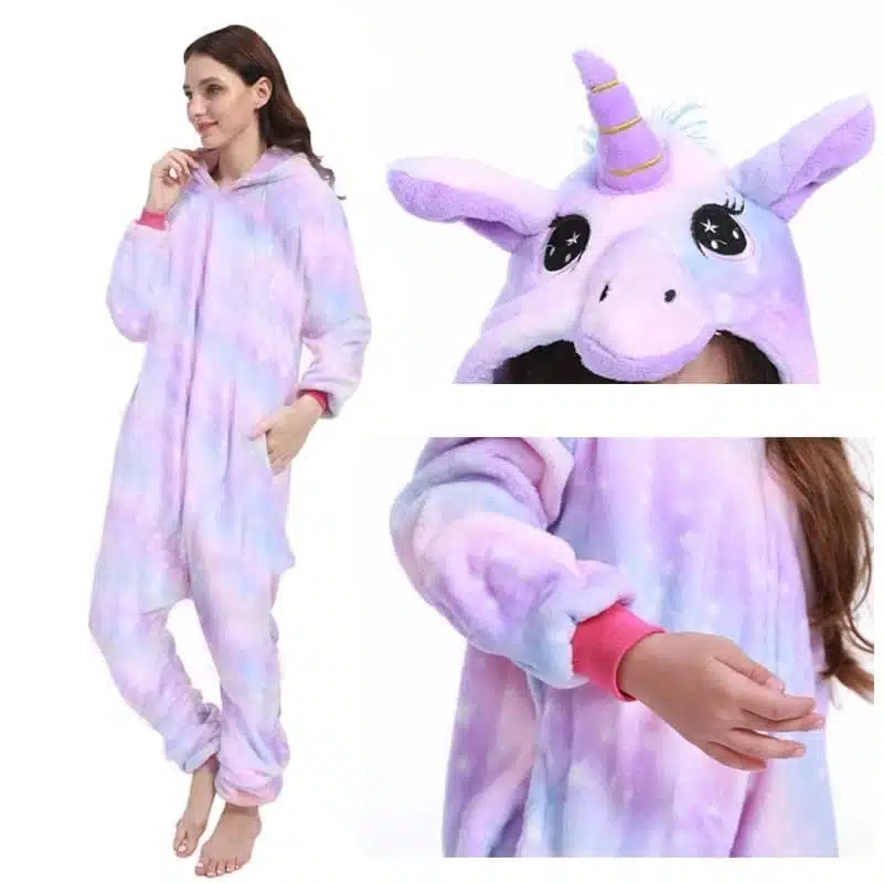 Combinaison pyjama licorne colorée 11611 h2kzue