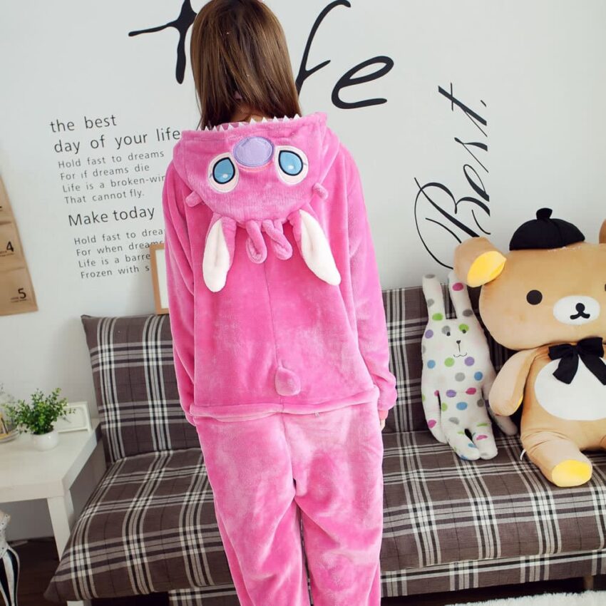 Pyjama Stitch rose femme 4961 3gsgej