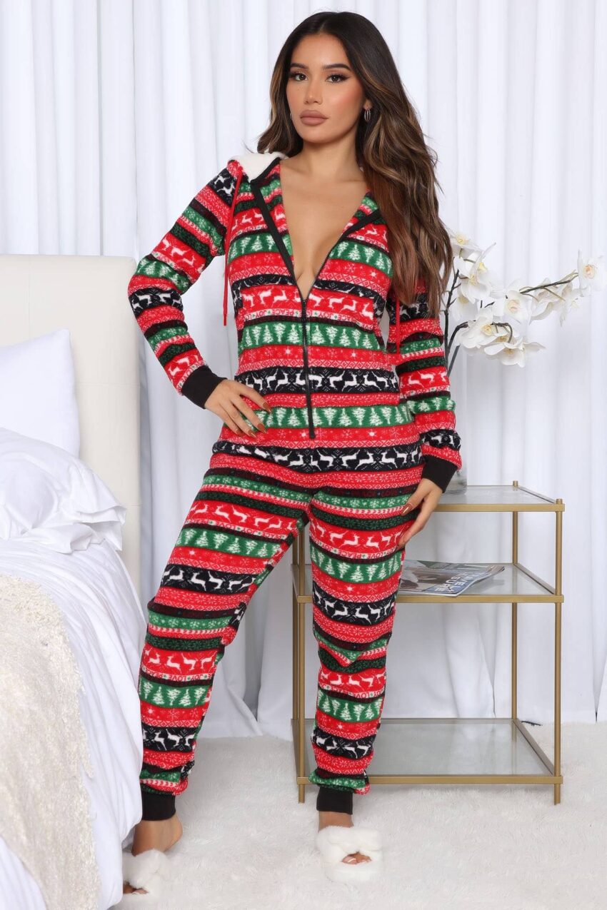 Combinaison pyjama pilou-pilou Noël 6254 9bpgrt